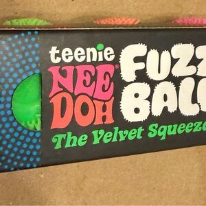 Teenie Nee Doh Fuzz Ball Toy-pack of 3 multi color